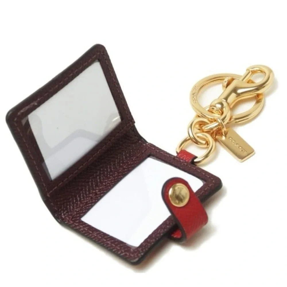 COACH Signature ID Case & Photo Keychain IN‎ GIFT BOX NWT